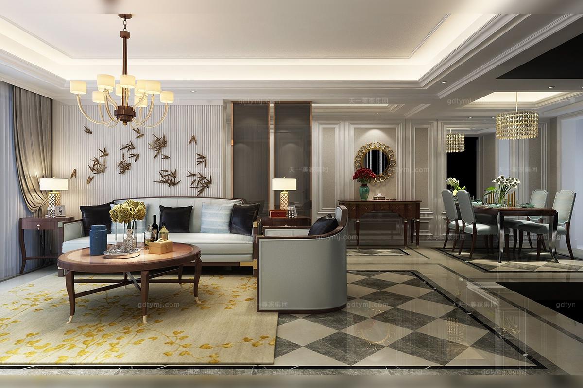 高檔輕奢家具客廳沙發組合