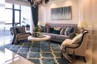 精品樣板間輕奢簡歐風格整體家具，軟裝工程--信陽湖東春天案例?。ㄈ? width=