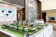 【天一美家】甘肅酒泉千禧瀾庭售樓部現代簡約家具工程項目案例！