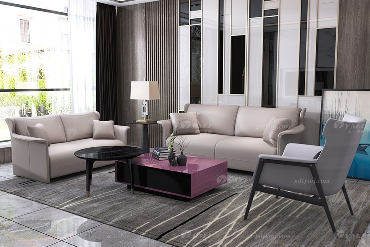 別墅家具客廳沙發組合