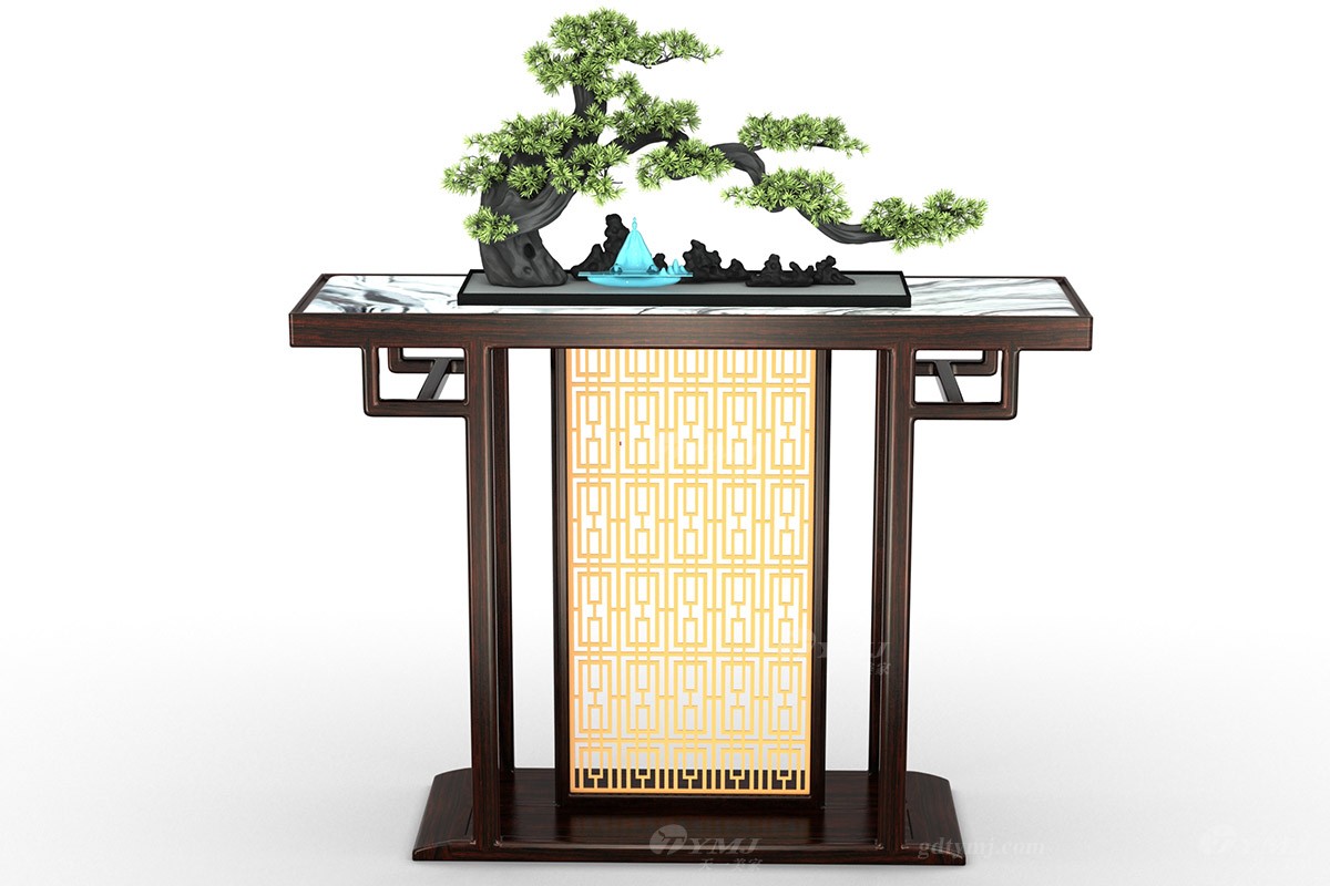 天一美家新中式玄關