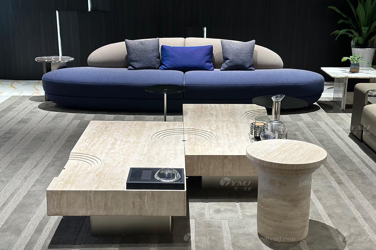 時尚藍灰色輕奢沙發
