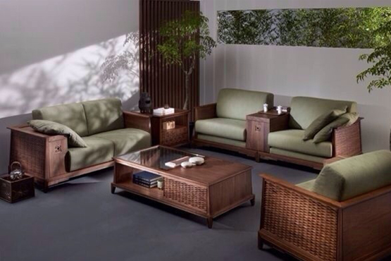 東南亞實木單位沙發